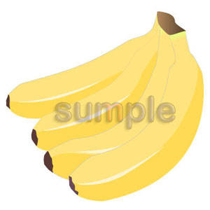 0085「シンプル版バナナ」イラスト