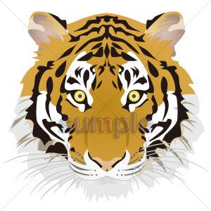 0184虎の顔 カラー 無料イラストとaiファイル イラスト７のホームページ